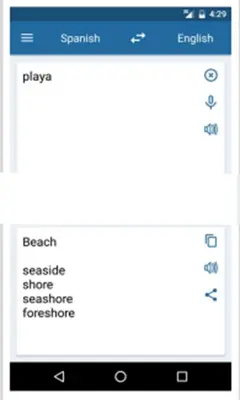 Adamdev Spanish English Translator android App screenshot 1